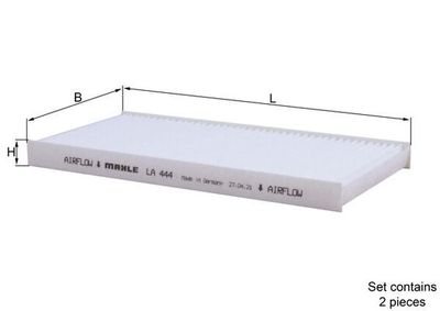 Filter, cabin air KNECHT LA 444/S