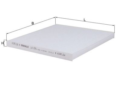 Filter, cabin air KNECHT LA 876