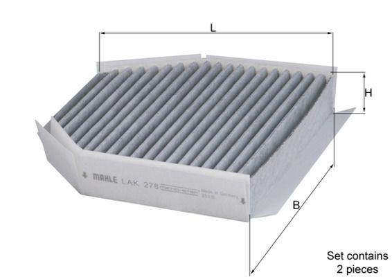 KNECHT LAK 278/S Filter, cabin air