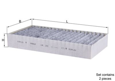 Filter, cabin air KNECHT LAK 295/S
