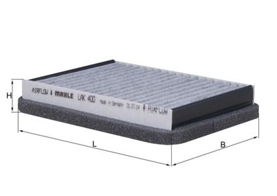 Filter, cabin air KNECHT LAK 400