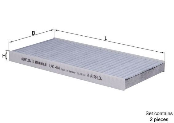 KNECHT LAK 444/S Filter, cabin air