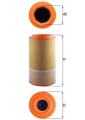 Air Filter KNECHT LX 1024