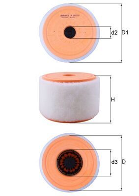 Air Filter KNECHT LX 2607/2