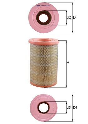 Air Filter KNECHT LX 2968