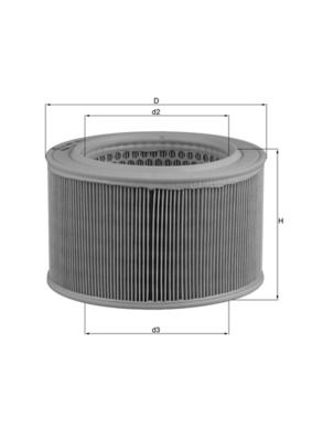 Air Filter KNECHT LX 446