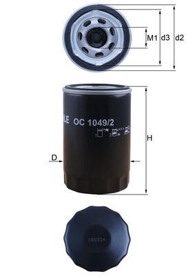 Oil Filter KNECHT OC 1049/2