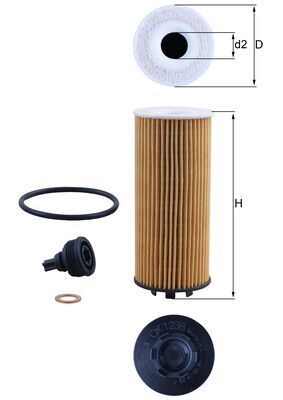KNECHT OX 1238D Oil Filter