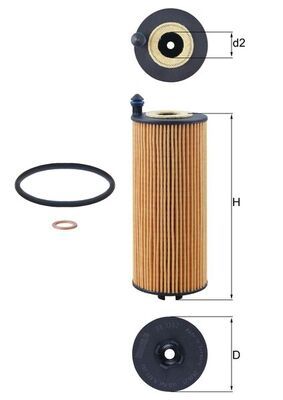 KNECHT OX 1302D Oil Filter