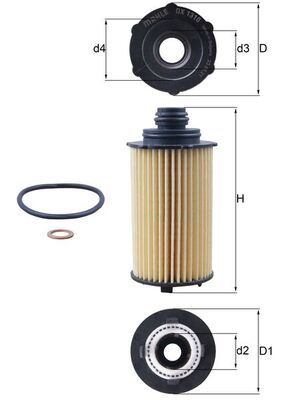 KNECHT OX 1310D Oil Filter