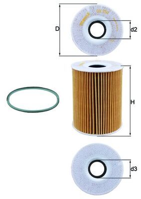 KNECHT OX 254D4 Oil Filter