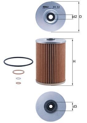 KNECHT OX 32D Oil Filter