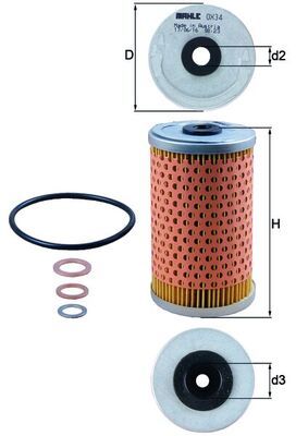 KNECHT OX 34D Oil Filter