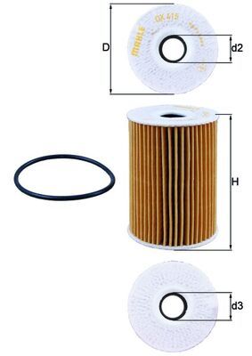 KNECHT OX 415D Oil Filter