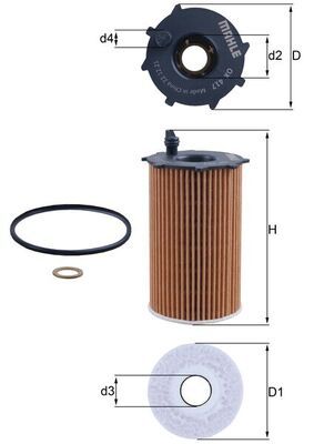 KNECHT OX 417D Oil Filter