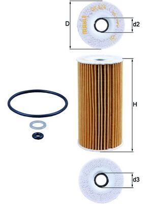 Oil Filter KNECHT OX 424D