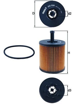 Oil Filter KNECHT OX 556D