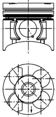 KOLBENSCHMIDT 40392600 Piston