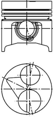 Piston KOLBENSCHMIDT 40410620