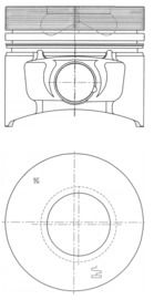 Piston KOLBENSCHMIDT 40774610