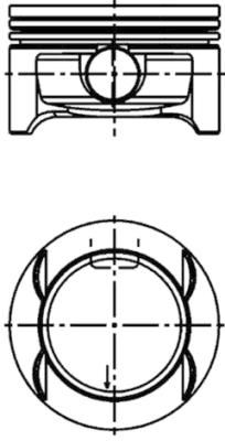 Piston KOLBENSCHMIDT 41642610