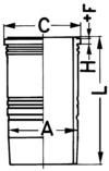 KOLBENSCHMIDT 89518110 Cylinder Sleeve