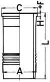 KOLBENSCHMIDT 89826110 Cylinder Sleeve