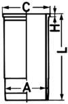KOLBENSCHMIDT 89856111 Cylinder Sleeve