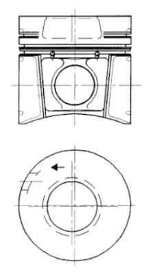 Piston KOLBENSCHMIDT 91620600
