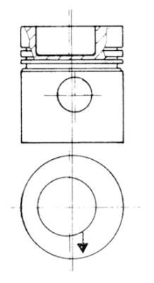 KOLBENSCHMIDT 93831606 Piston
