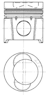 Piston KOLBENSCHMIDT 99339600
