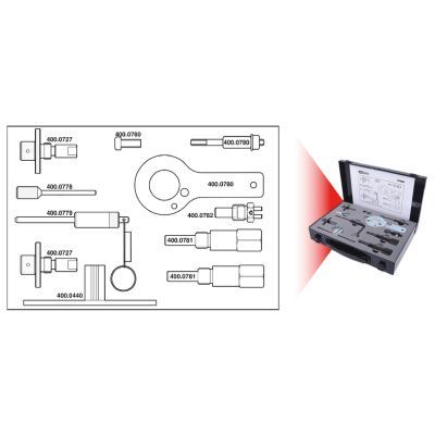 KS TOOLS 400.0775 Adjustment Tool Kit, valve timing