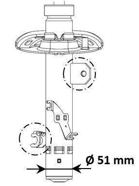 Shock Absorber KYB 3338005