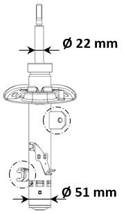 Shock Absorber KYB 3338060