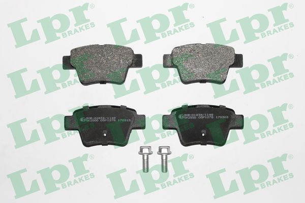 LPR 05P1278 Brake Pad Set, disc brake