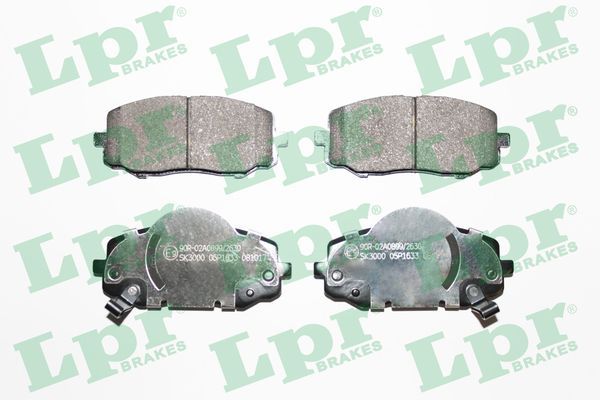 LPR 05P1633 Brake Pad Set, disc brake