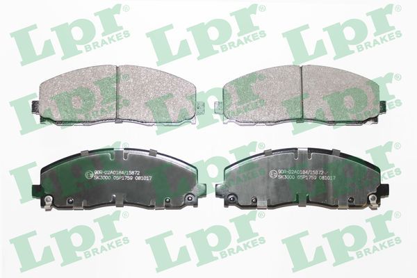 LPR 05P1759 Brake Pad Set, disc brake