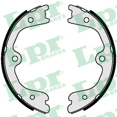 Brake Shoe Set, parking brake LPR 09490