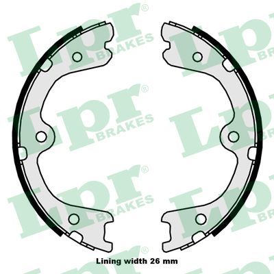 Brake Shoe Set, parking brake LPR 09880