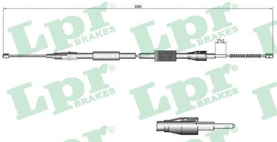 Cable Pull, parking brake LPR C0047B
