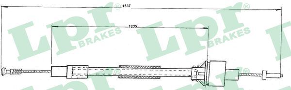 LPR C0093C Cable Pull, clutch control