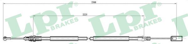 LPR C0213B Cable Pull, parking brake