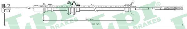 LPR C0223C Cable Pull, clutch control
