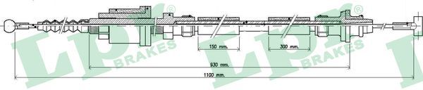 LPR C0251C Cable Pull, clutch control