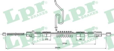 Cable Pull, parking brake LPR C0288B