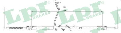 Cable Pull, parking brake LPR C0290B