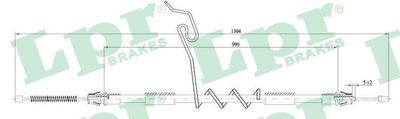 Cable Pull, parking brake LPR C0296B