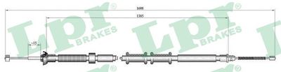 Cable Pull, parking brake LPR C0307B