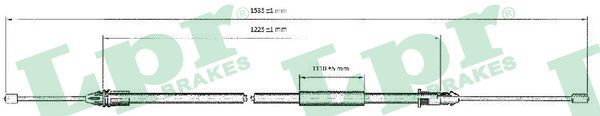 LPR C0403B Cable Pull, parking brake