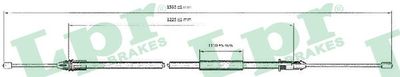 Cable Pull, parking brake LPR C0403B